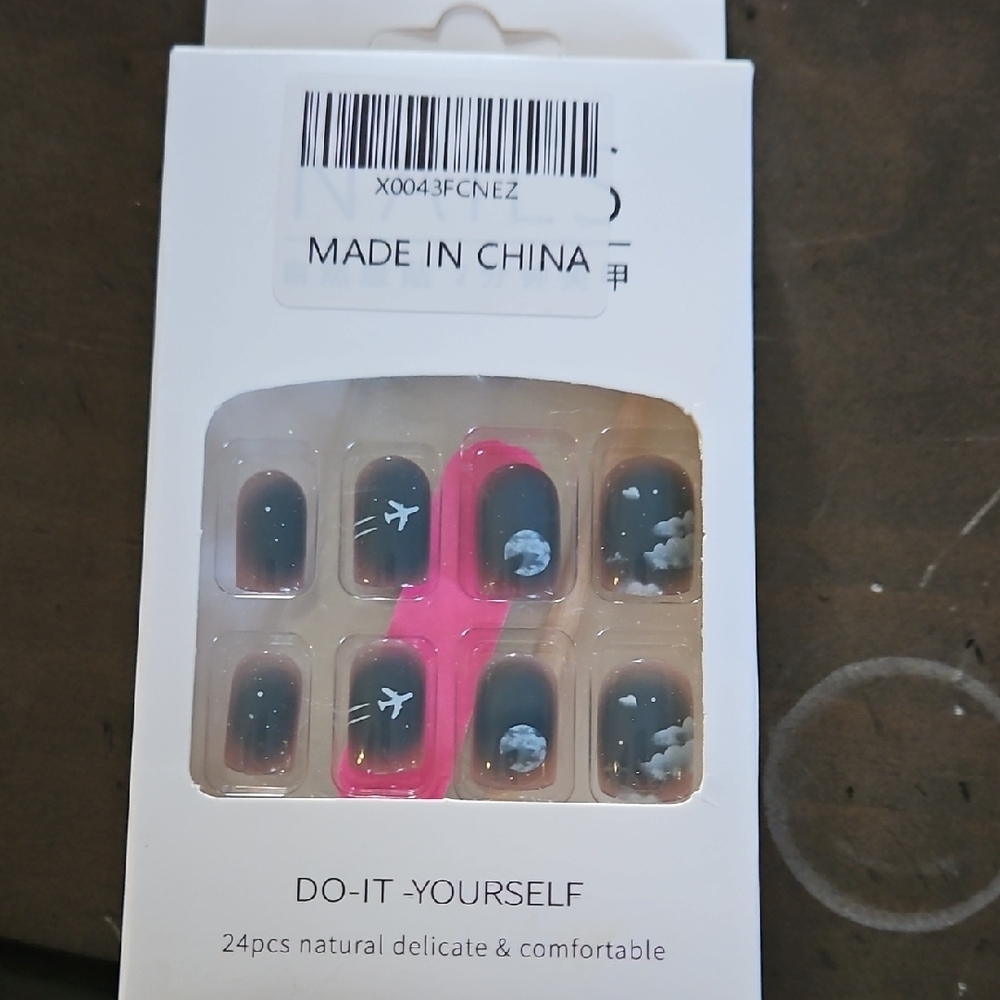 DIY Nail Art Set - Navy And White